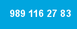 989 116 27 83